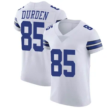 Men's David Durden Dallas Cowboys Elite White Vapor Untouchable Jersey