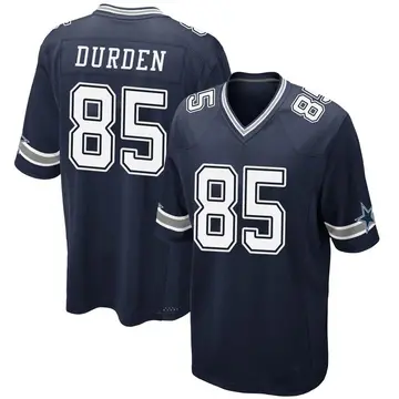 Men's David Durden Dallas Cowboys Game Navy Team Color Jersey