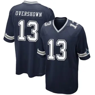 Men's DeMarvion Overshown Dallas Cowboys Game Navy Team Color Jersey