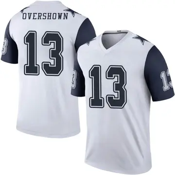 Men's DeMarvion Overshown Dallas Cowboys Legend White Color Rush Jersey