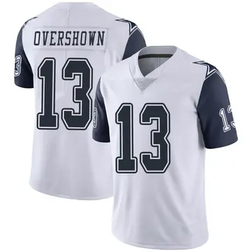 Men's DeMarvion Overshown Dallas Cowboys Limited White Color Rush Vapor Untouchable Jersey