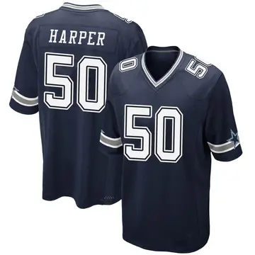 Devin Harper Dallas Cowboys Men's Gray Name & Number Logo T-shirt 