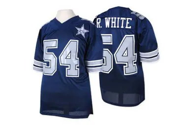 Men's Randy White Dallas Cowboys Authentic Navy Blue Mitchell And