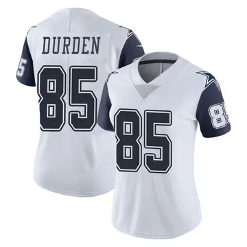 Women's David Durden Dallas Cowboys Limited White Color Rush Vapor Untouchable Jersey