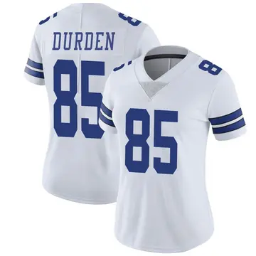 Women's David Durden Dallas Cowboys Limited White Vapor Untouchable Jersey