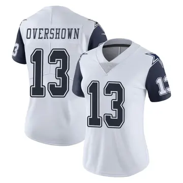 Women's DeMarvion Overshown Dallas Cowboys Limited White Color Rush Vapor Untouchable Jersey