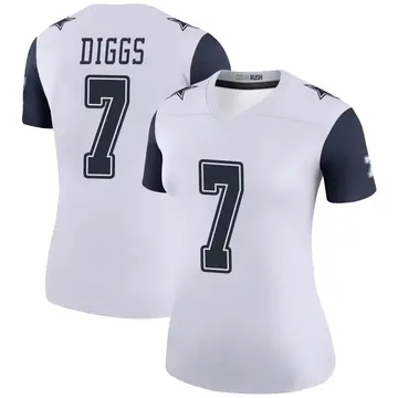 Trevon Diggs Dallas Cowboys Youth Legend White Color Rush T-Shirt