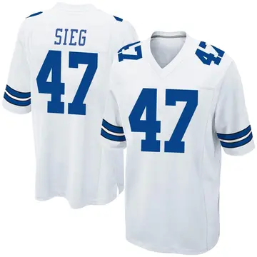 Nike Trent Sieg Dallas Cowboys Youth Legend Gray Inverted Jersey